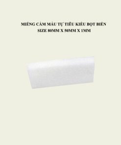 Miếng cầm máu tự tiêu kiểu bọt biển 80mmx50mmx1mm (Mã E91018050)