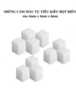 Miếng cầm máu tự tiêu kiểu bọt biển 4x4x4mm(10 miếng/túi) - Mã E910404