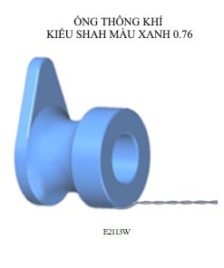 Ống thông khí kiểu Shah có dây 0.76 (Mã E2113W)
