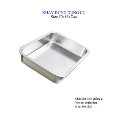 Khay đựng dụng cụ khám (45x35x7cm)