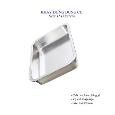 Khay đựng dụng cụ khám (50x35x7cm)