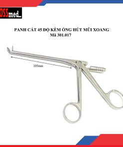 Panh 45 độ kèm ống hút mũi xoang