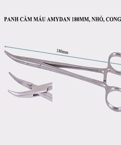 Panh cầm máu amydan 180mm, nhỏ, cong (D2060)