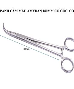 Panh cầm máu 180mm, có góc, cong (D82061)