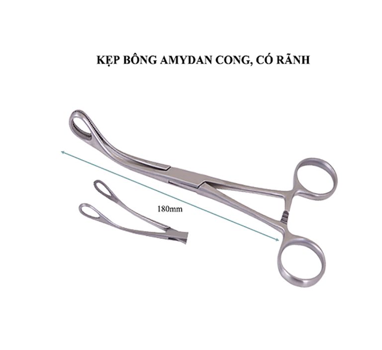 Kẹp bông amydan cong, có rãnh – Công ty cổ phần thiết bị và công nghệ ...