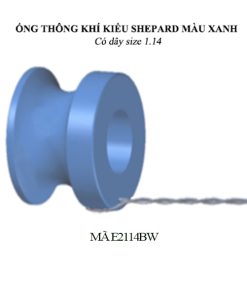 Ống thông khí kiểu Shepard màu xanh có dây 1.14 (Mã E2114BW)