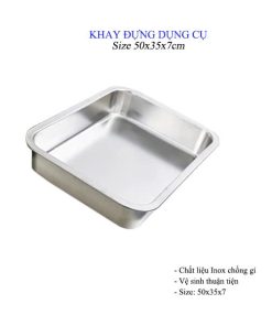 Khay đựng dụng cụ khám (45x35x7cm)