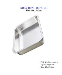 Khay đựng dụng cụ khám (50x35x7cm)